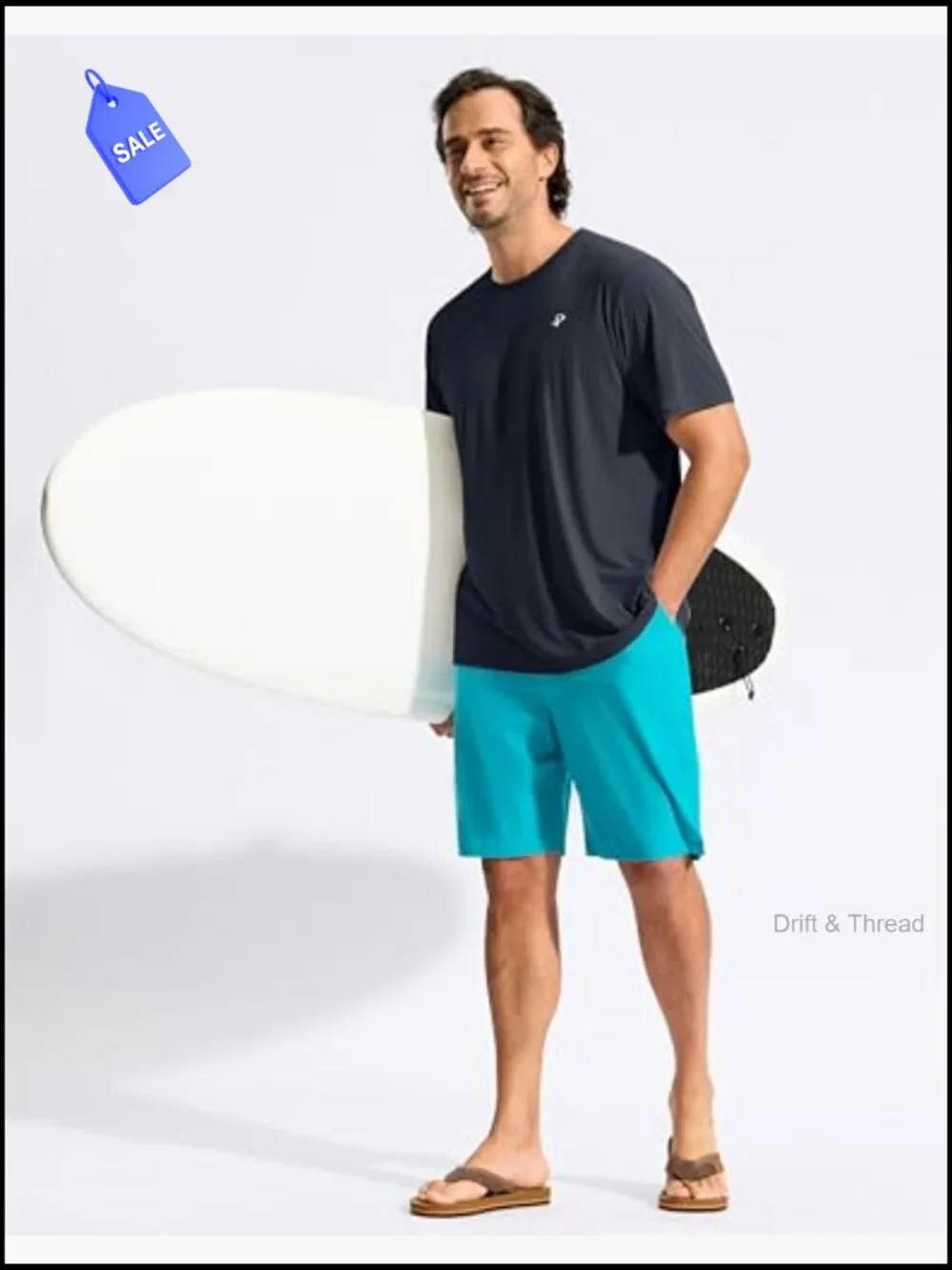 Men's Rashguard Swim Shirts UPF 50+ SPF Quick Dry Lightweight Beach Top